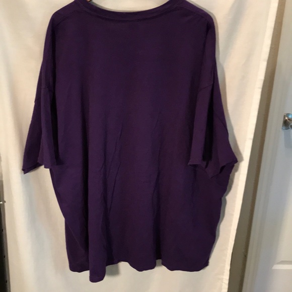 Gildan mens size 4XL purple short sleeved t-shirt - Picture 4 of 4